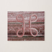 Puzzels Kersen Hout Rood Touw (Horizontaal)