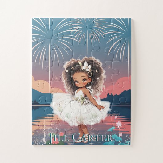 PUZZELS: KIND Afro-Amerikaanse Prinses Legpuzzel (Verticaal)
