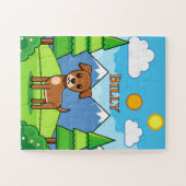 PUZZELS: KINDEREN Cute Hond & Bergen Kids Legpuzzel (Horizontaal)