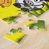 Puzzels Koe Chicken Bird Kitten Dog (Zijkant)