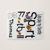 Puzzels Laten we ons favoriete Football sport spel (Horizontaal)