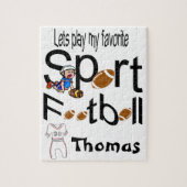 Puzzels Laten we ons favoriete Football sport spel (Verticaal)