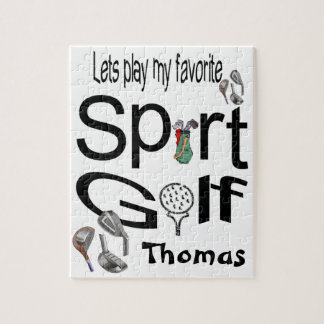 Puzzels Laten we onze favoriete sport Golf spelen