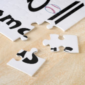 Puzzels Laten we onze favoriete sport-honkbal spel (Zijkant)