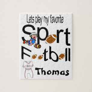 Puzzels Laten we onze favoriete sport voetbal spel