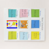 Puzzels Leuk Werkschema (Horizontaal)