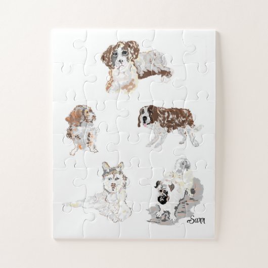 Puzzels: Liefde van Hond's Legpuzzel (Verticaal)