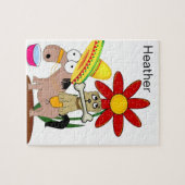 Puzzels Mexicaanse Ezel Hond Bloemig (Horizontaal)