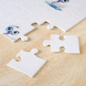Puzzels Mooie Gelukkige Witte Eend (Zijkant)