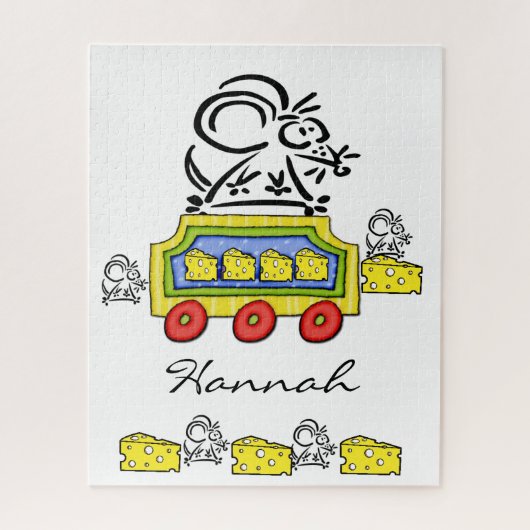 Puzzels Muis Kaas Treinrit  (Verticaal)