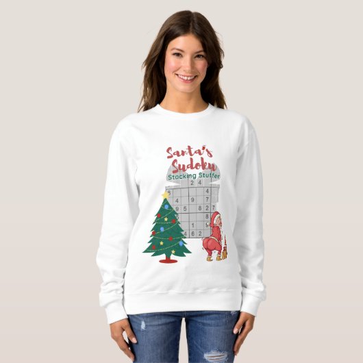 Puzzels oplossen in stijl: Cosy Sudoku Lounge Draa Trui (Voorkant volledig)