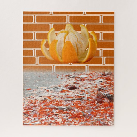 Puzzels Oranje Baksteen (Verticaal)