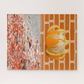 Puzzels Oranje Baksteen (Horizontaal)