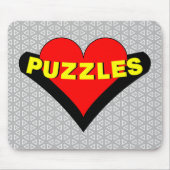 puzzels over het hart muismat (Voorkant)