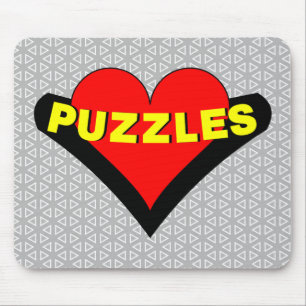 puzzels over het hart muismat