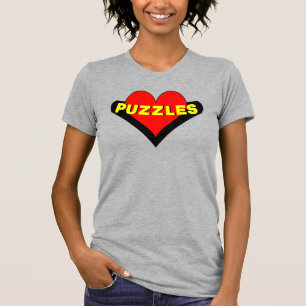 puzzels over het hart t-shirt