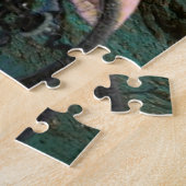 PUZZELS: Paars Fietsrit op Maan Buitenruimte Legpuzzel (Zijkant)