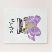 Puzzels Paarse bowschrijfmachine belt me misschien (Horizontaal)