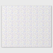Puzzels - Pastel Omlijning Witte Achtergrond Cadeaupapier (Vlak)