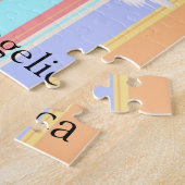 Puzzels Pastel Stripe Swans (Zijkant)