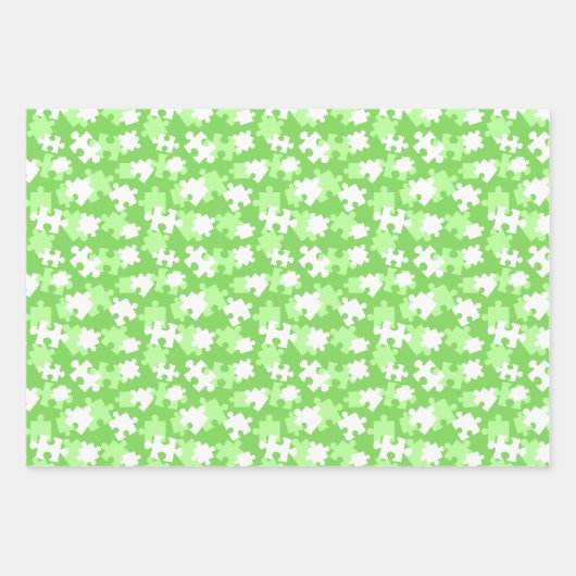 puzzels patroon inpakpapier vel (Voorkant 3)