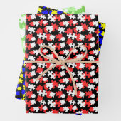 puzzels patroon inpakpapier vel (In situ)