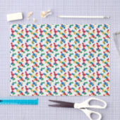 Puzzels - primaire kleur omlijning witte achtergro tissuepapier (Craft)