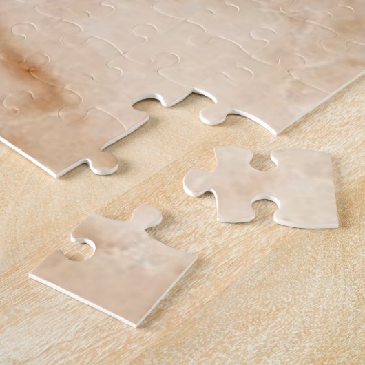 Puzzels Roze Floral Monogram (Zijkant)