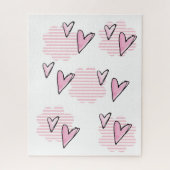 Puzzels Roze Harten Valentijnsdag (Verticaal)