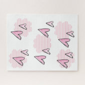 Puzzels Roze Harten Valentijnsdag (Horizontaal)