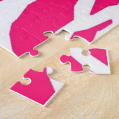 Puzzels Roze Luipaard Patroon (Zijkant)