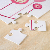 Puzzels Roze Rode Harten Gelukkige Valentijnsdag (Zijkant)