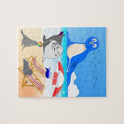 Puzzels Seal Beach Sand (Horizontaal)