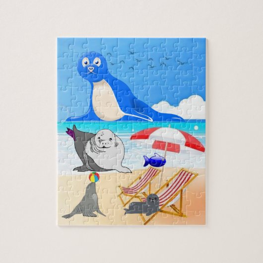 Puzzels Seal Beach Sand (Verticaal)