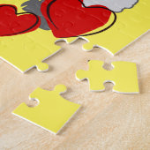Puzzels Sheep Red Hearts (Zijkant)
