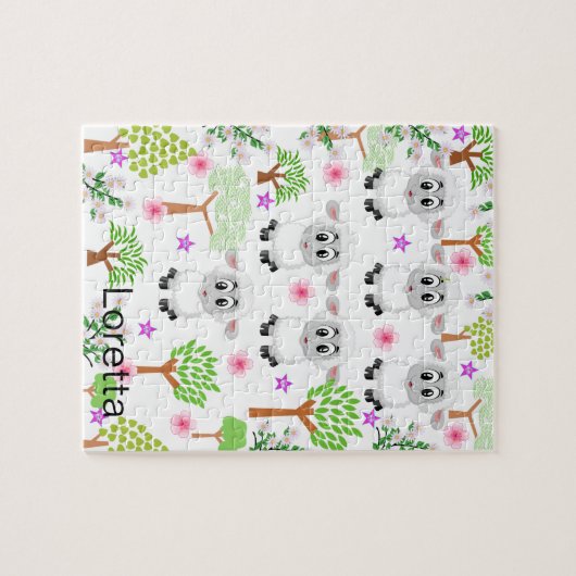 Puzzels Sheep Trees (Horizontaal)