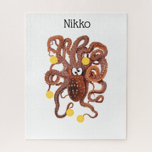 Puzzels Sinaasappels Octopus (Verticaal)