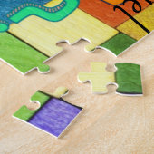 Puzzels Square Colors Numbers Alphabet (Zijkant)