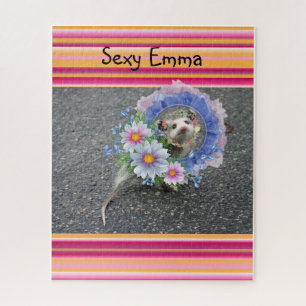 Puzzels Stripe Floral Opossum