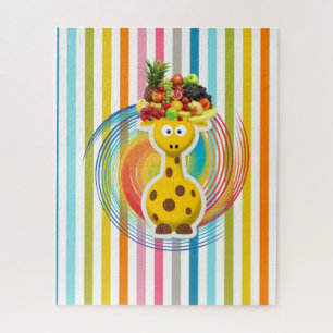 Puzzels Stripe Giraffe Fruit