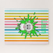 Puzzels Stripe Sheep Floral (Horizontaal)