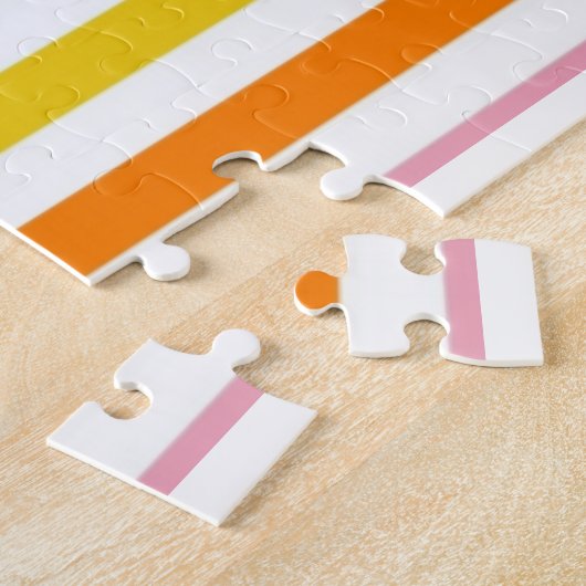 Puzzels Stripe Sheep Floral (Zijkant)