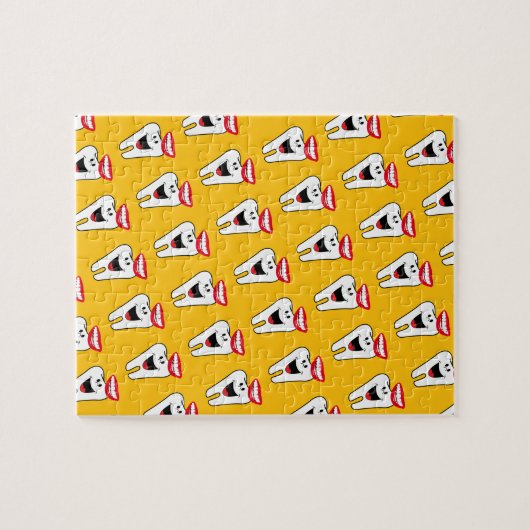 Puzzels Tand Mond Lippen Tandarts (Horizontaal)