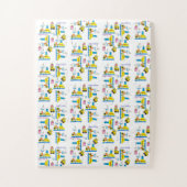 Puzzels Trucks Bus Gelukkige Verjaardag (Verticaal)