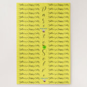 Puzzels Uitdagend Geel Durf op te lossen (Verticaal)