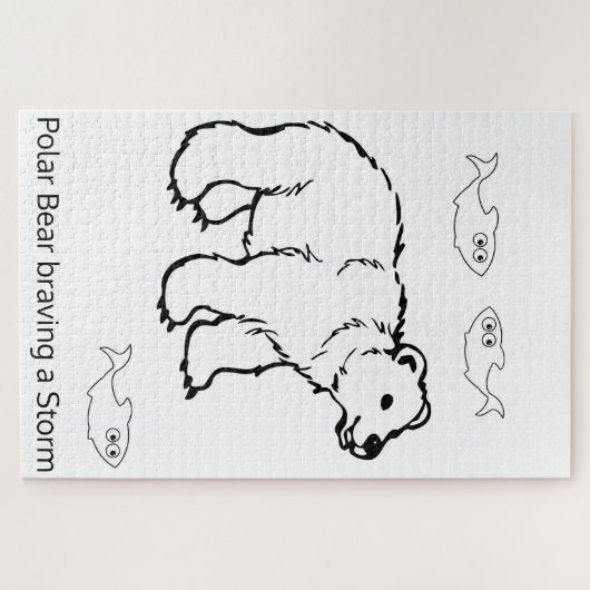 Puzzels Uitdagend Wit Polar Beer (Horizontaal)