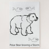 Puzzels Uitdagend Wit Polar Beer (Verticaal)