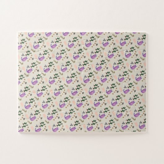 Puzzels Uitdagende Kat Vis Cactus (Horizontaal)