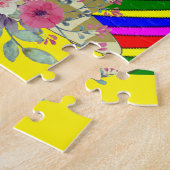 Puzzels Uitdagende Kleuren Meisje Katten Kittens (Zijkant)