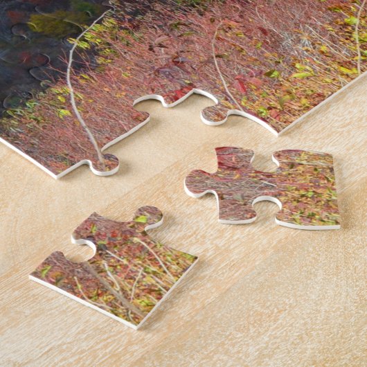 puzzels - Uitzicht in het najaar, blauwe parkeerpl (Zijkant)